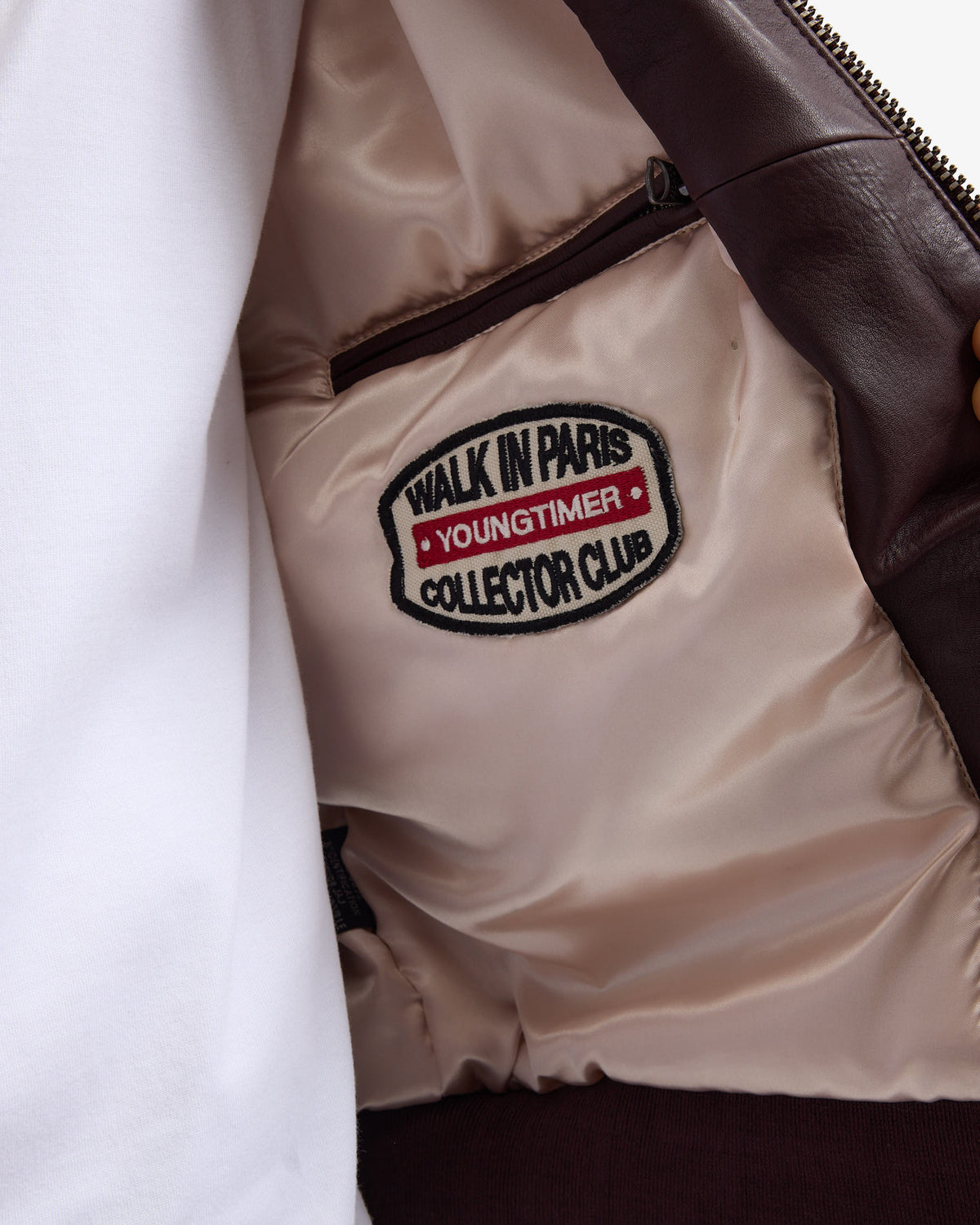 Walk in Paris x Schott NYC ® - La flight jacket bordeaux