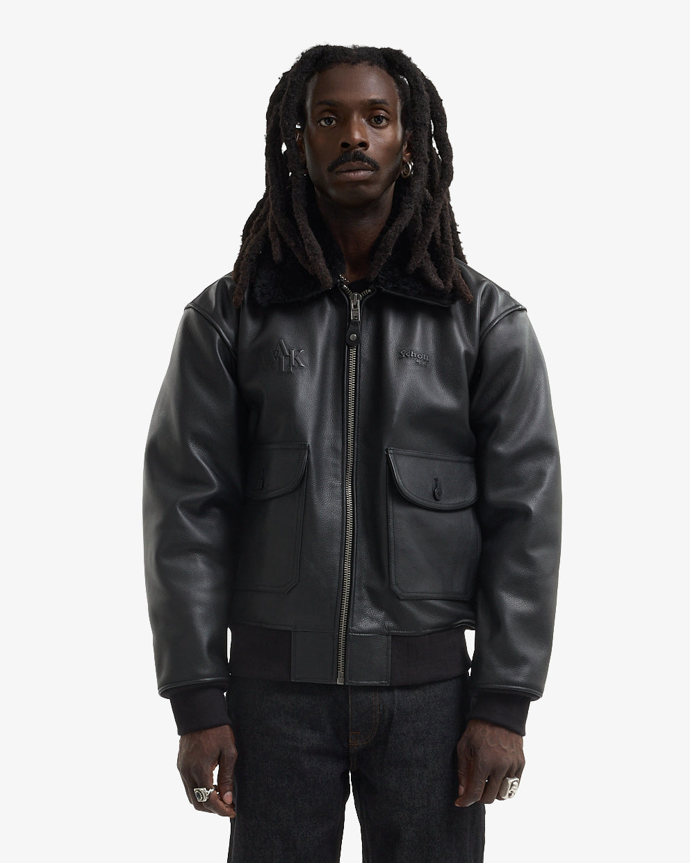 Walk in Paris x Schott NYC ® - La flight jacket onyx