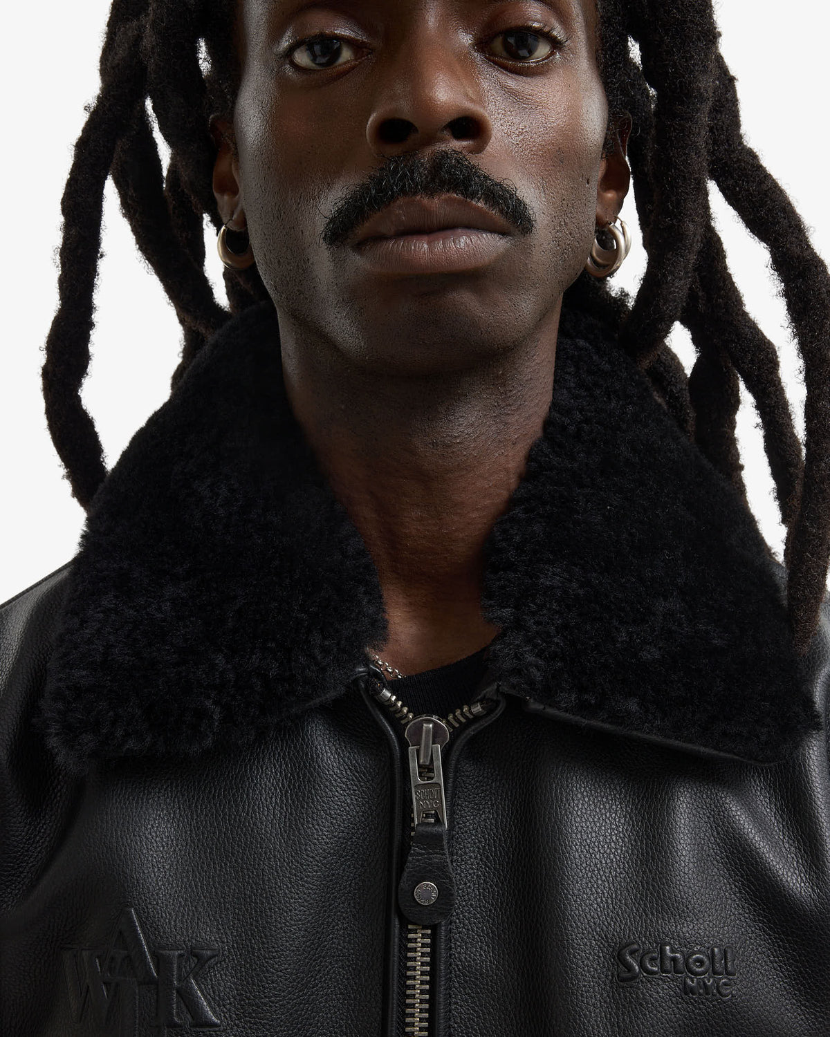 Walk in Paris x Schott NYC ® - La flight jacket onyx