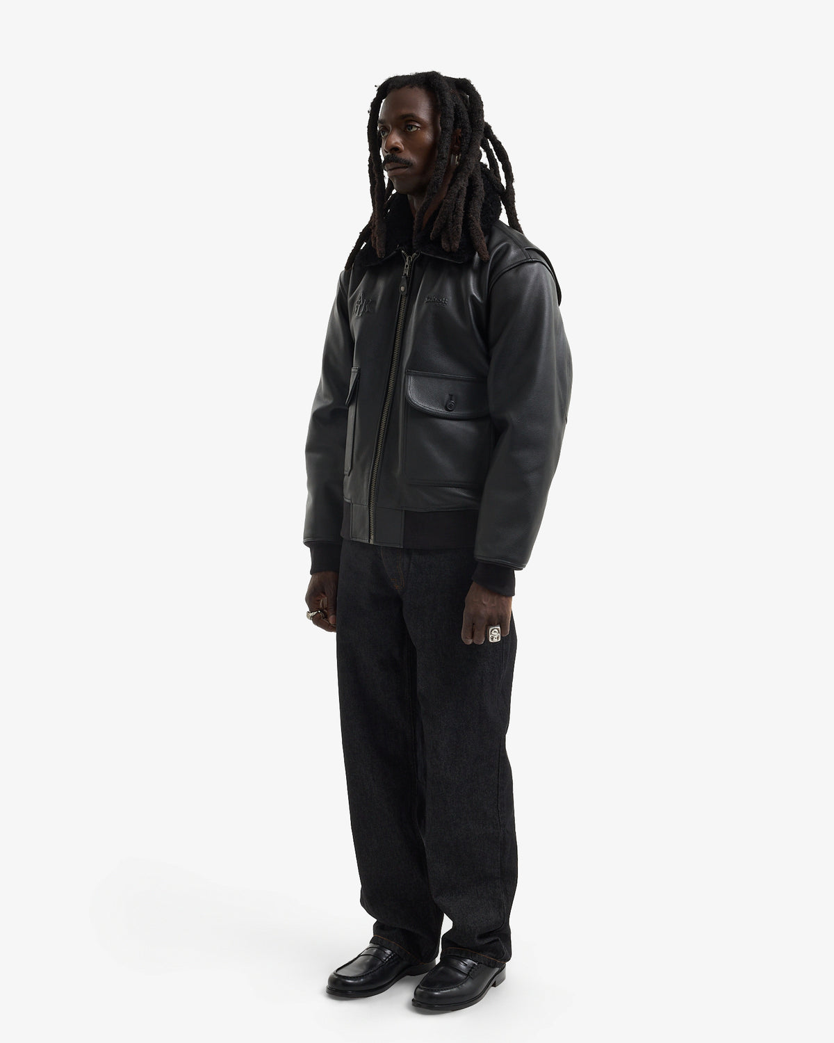 Walk in Paris x Schott NYC ® - La flight jacket onyx