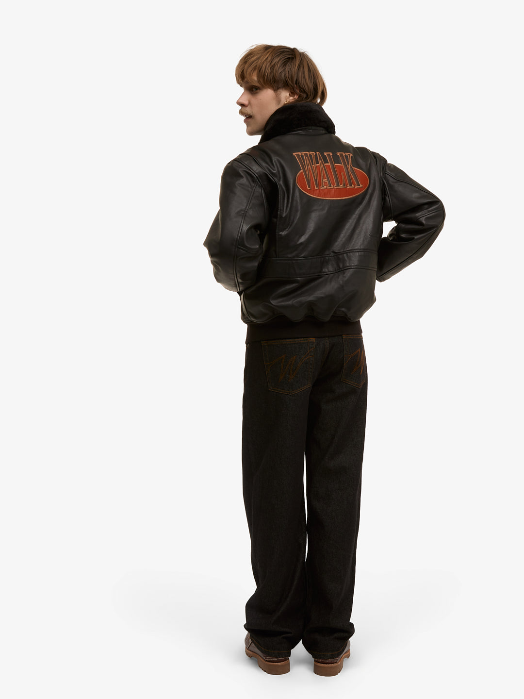 Walk in Paris X Schott NYC ® - La flight jacket noire