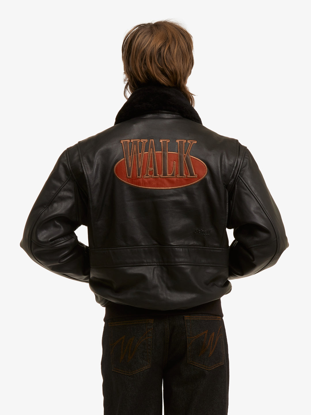 Walk in Paris X Schott NYC ® - La flight jacket noire