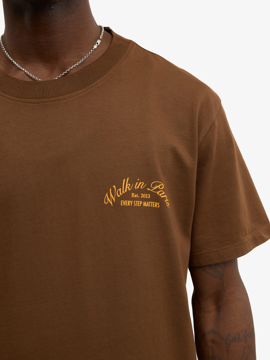 Le t-shirt Signature marron