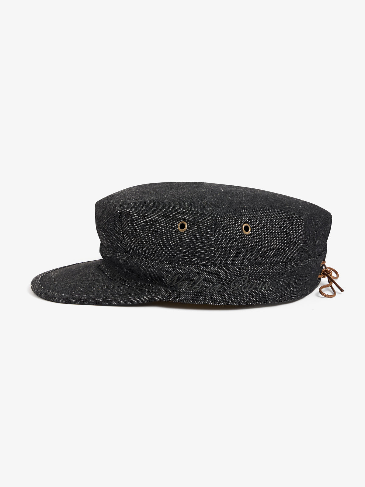 La casquette Cooker en denim noir