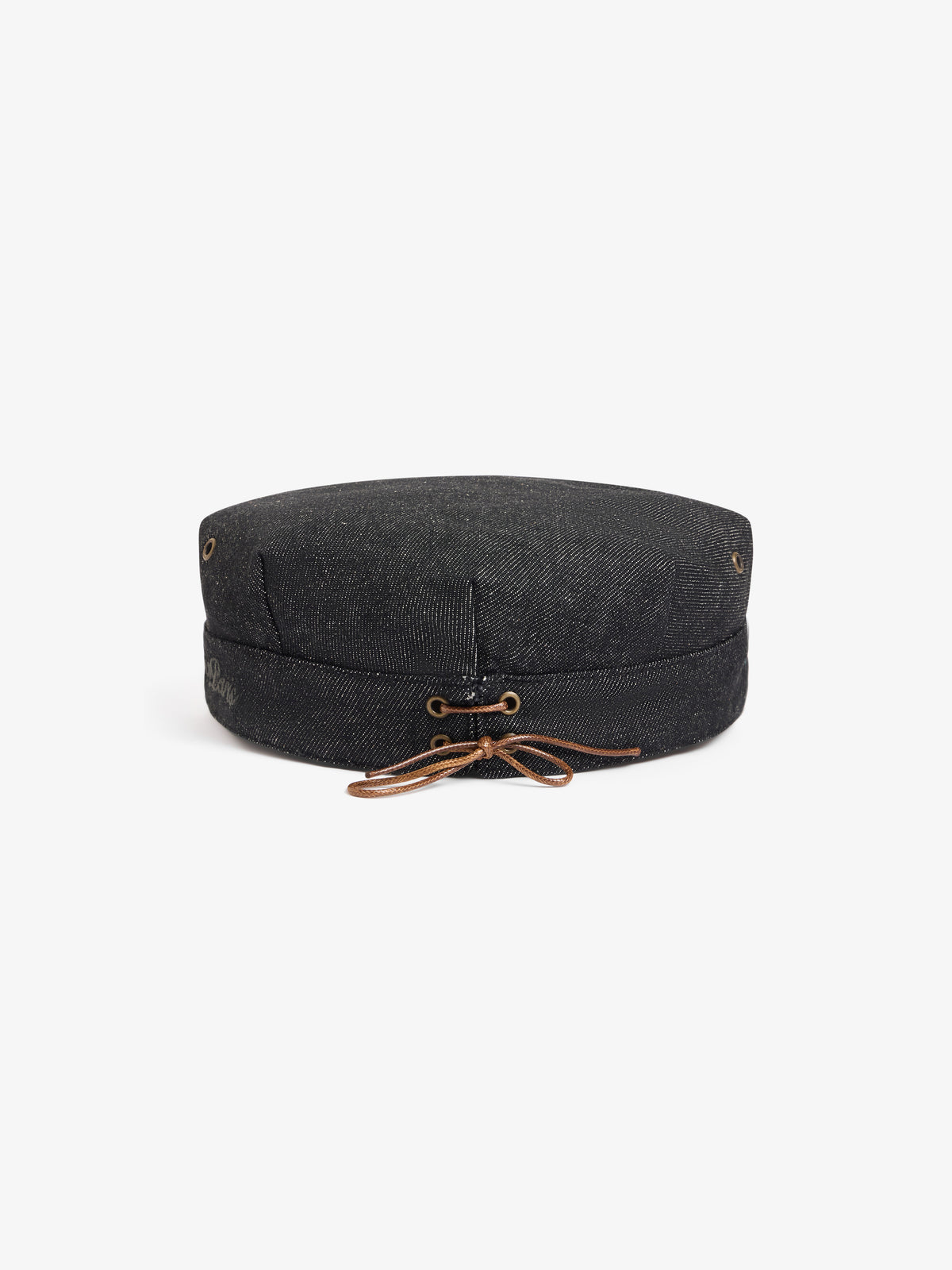 La casquette Cooker en denim noir