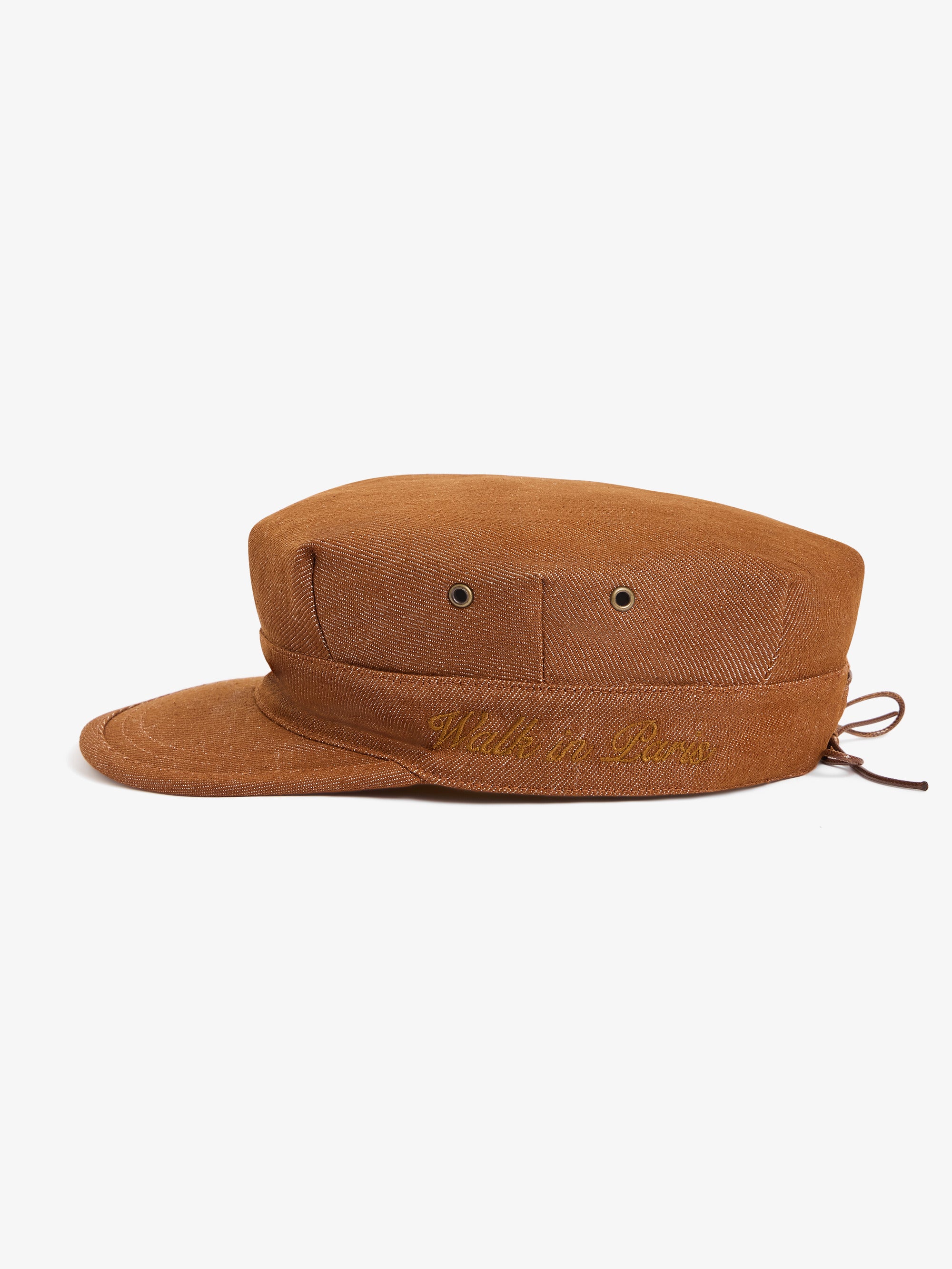 La casquette Cooker en denim marron 2
