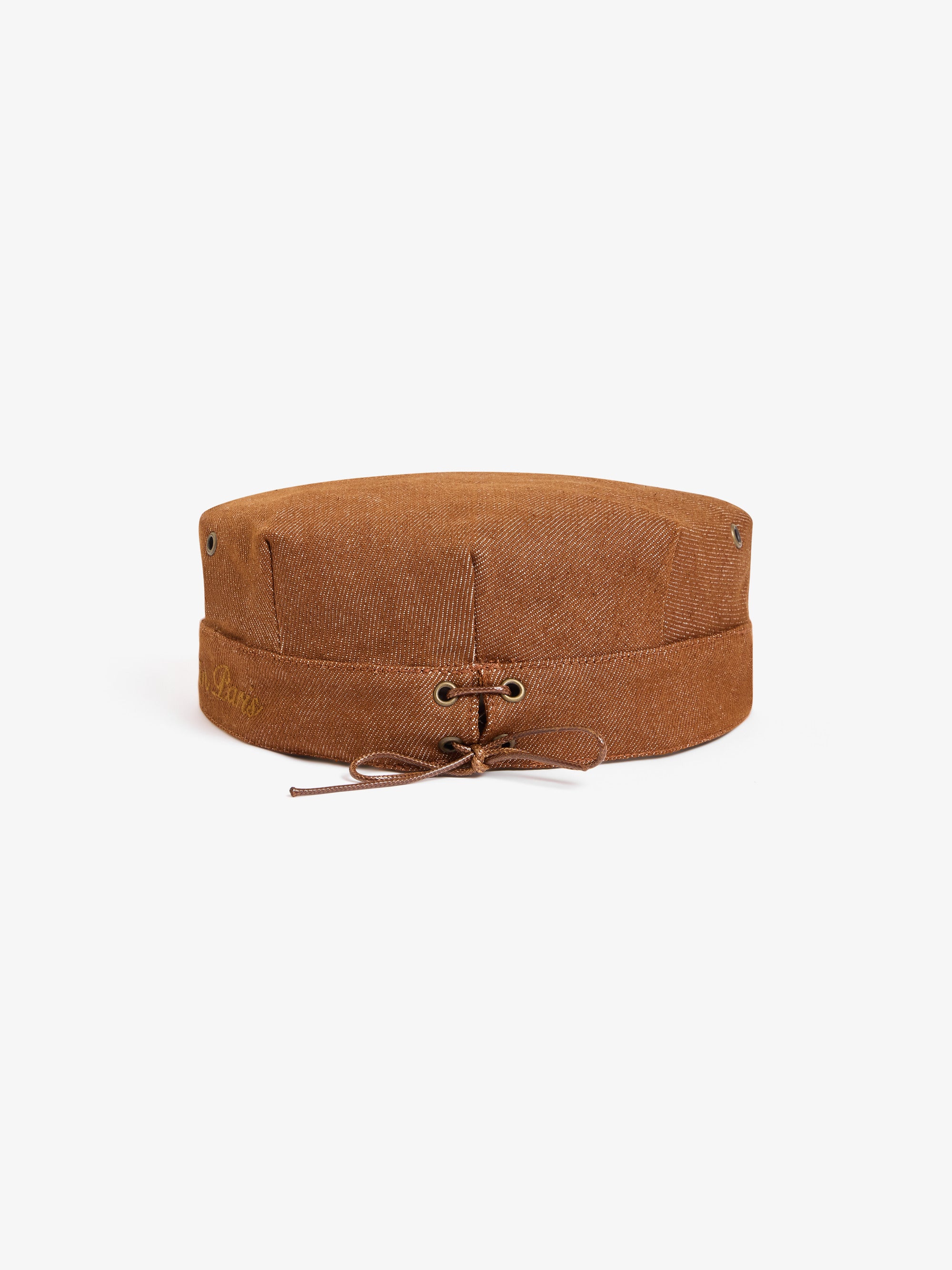 La casquette Cooker en denim marron 3