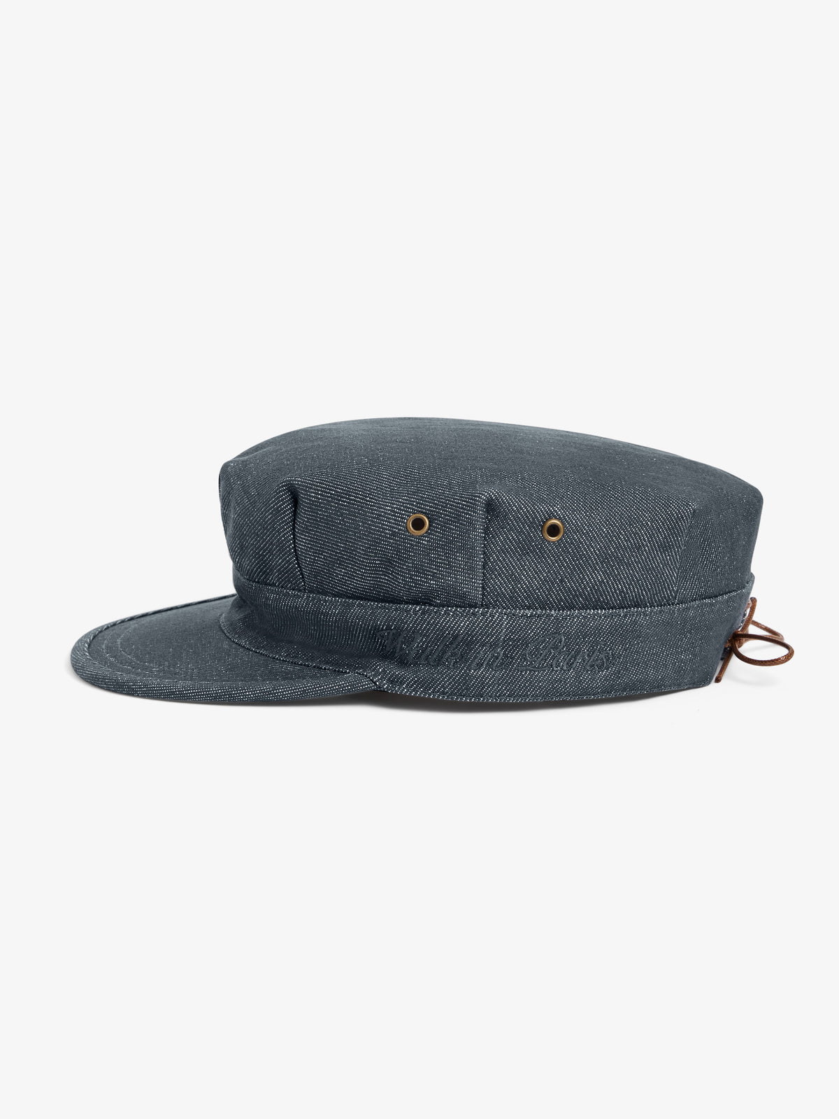 La casquette Cooker en denim brut gris