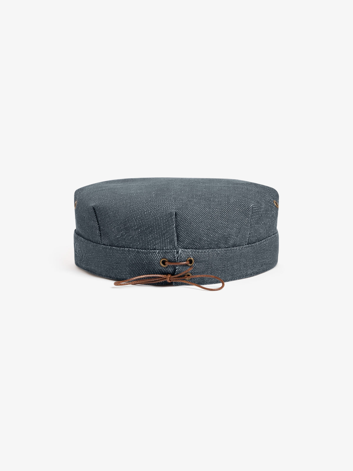 La casquette Cooker en denim brut gris