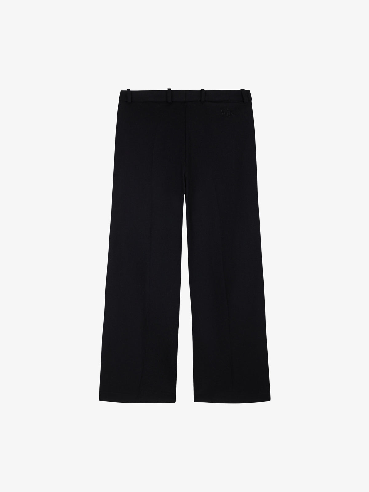 Le pantalon flare en laine noir