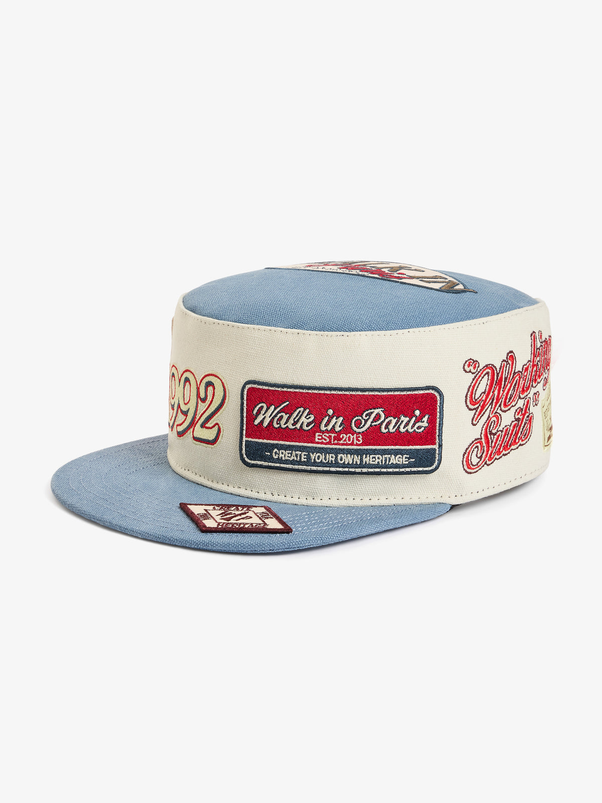 La casquette du Messager à patch bleue