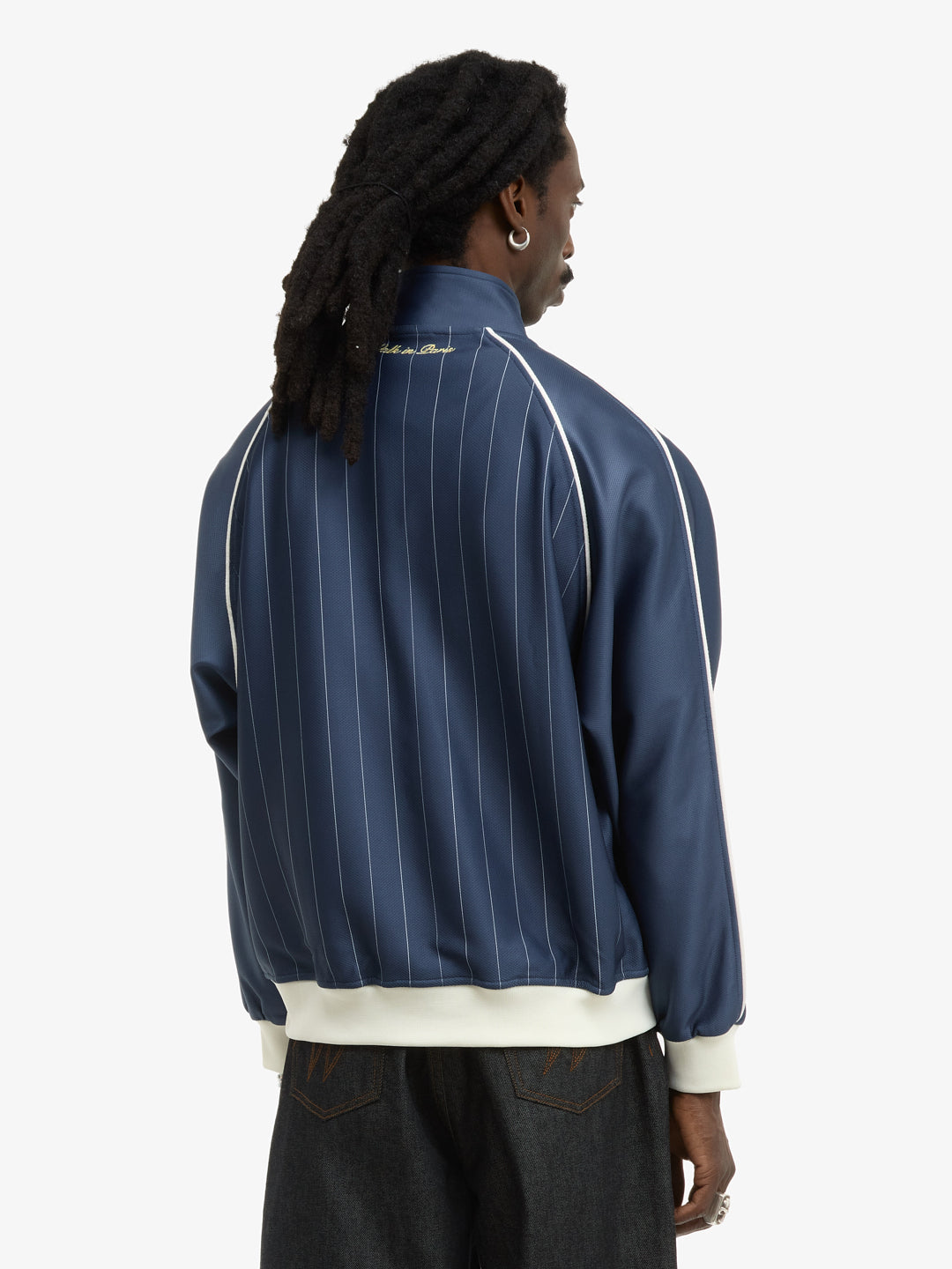 La veste à rayures Detroit bleue