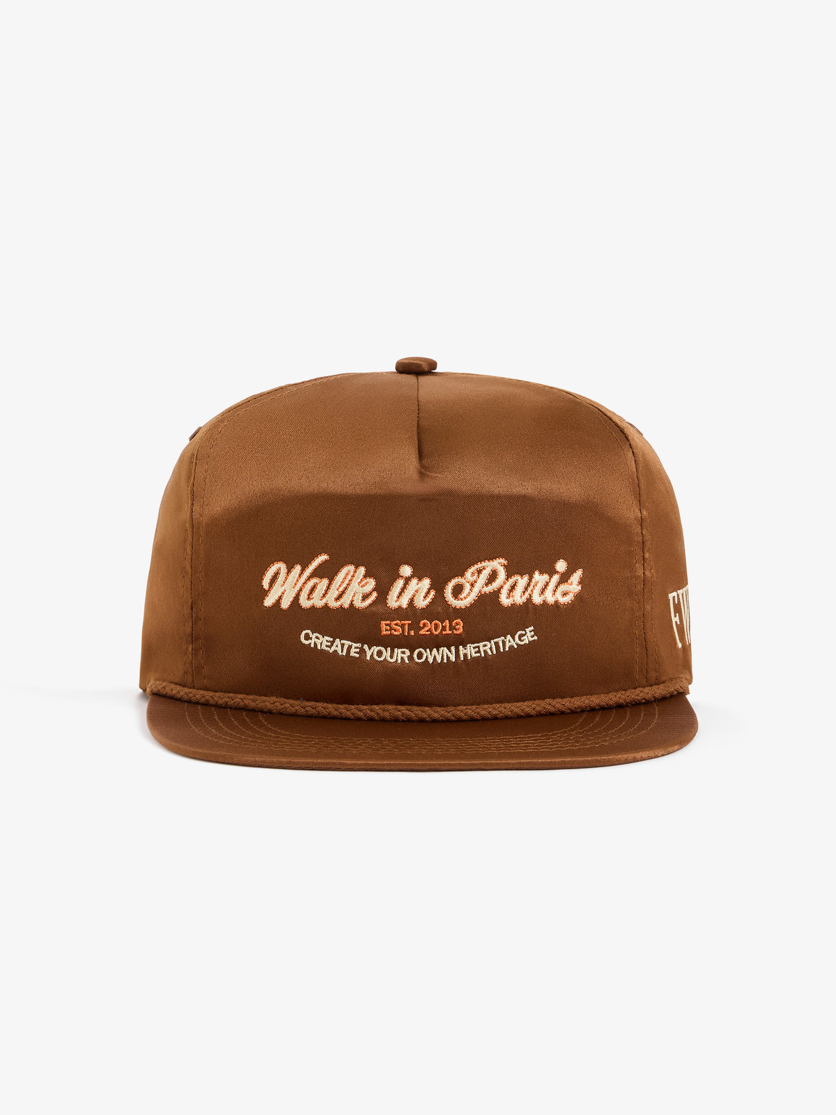 La casquette en nylon marron