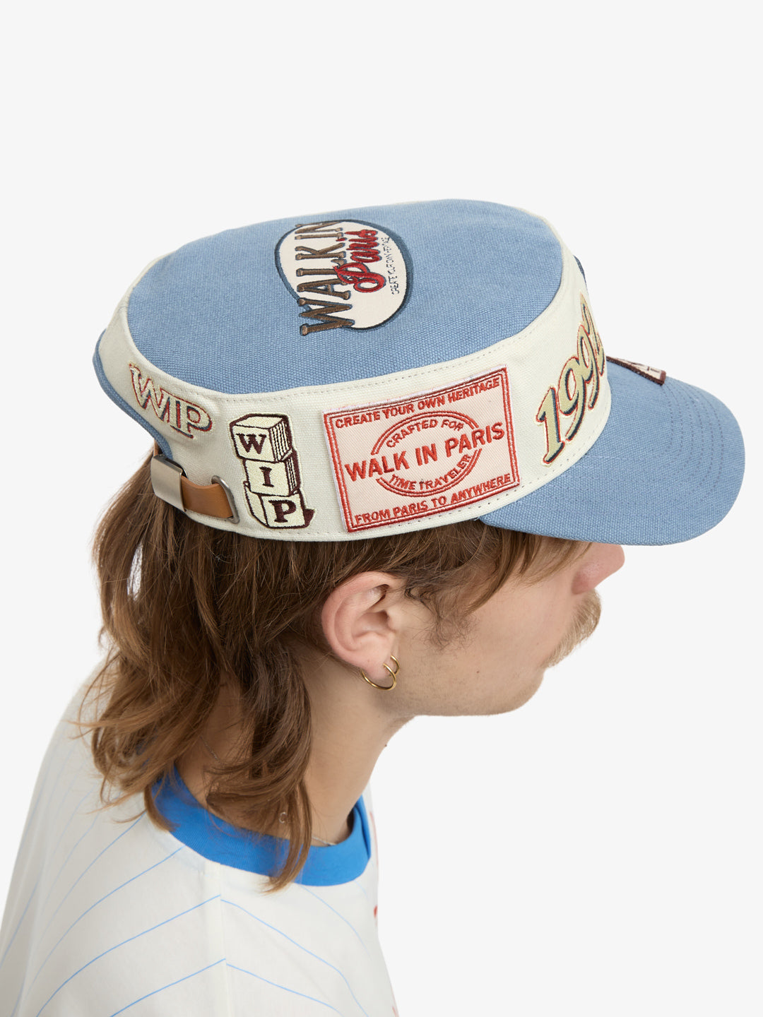 Messenger blue patch cap