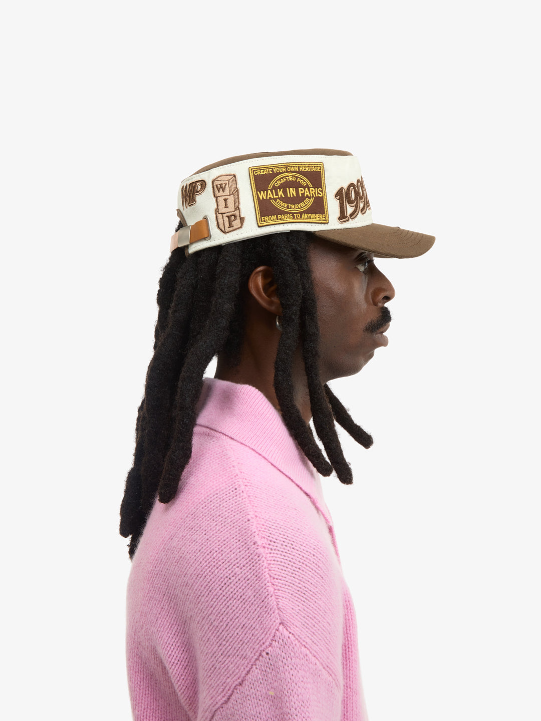 La casquette du Messager à patch marron