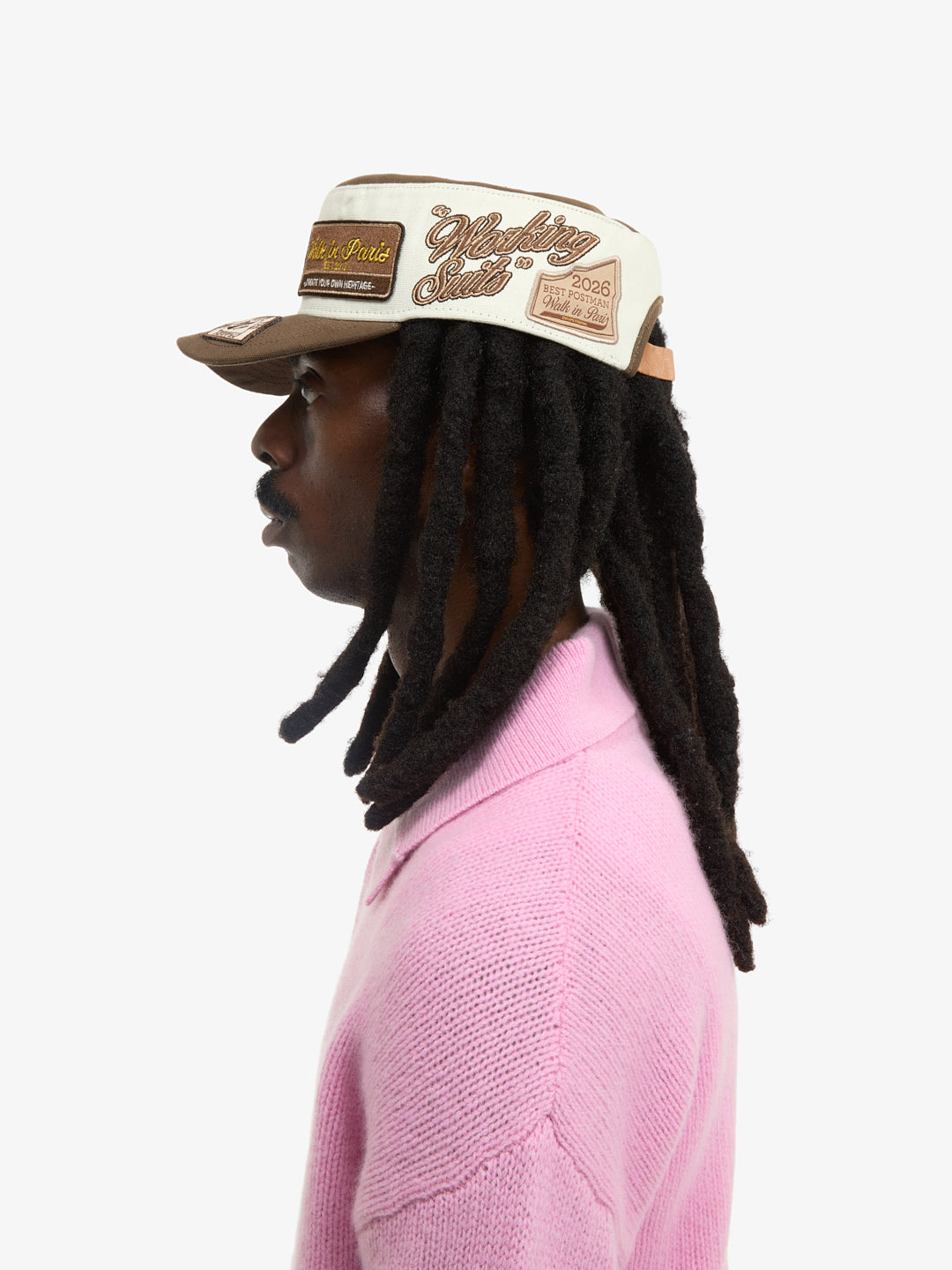 La casquette du Messager à patch marron