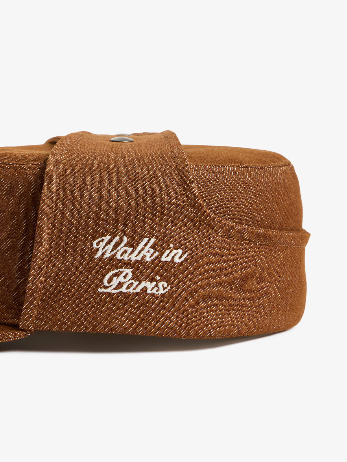 La casquette du postier en denim brut marron
