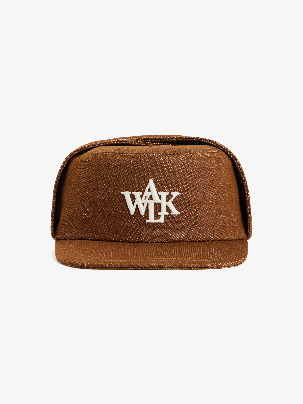 La casquette du postier en denim brut marron