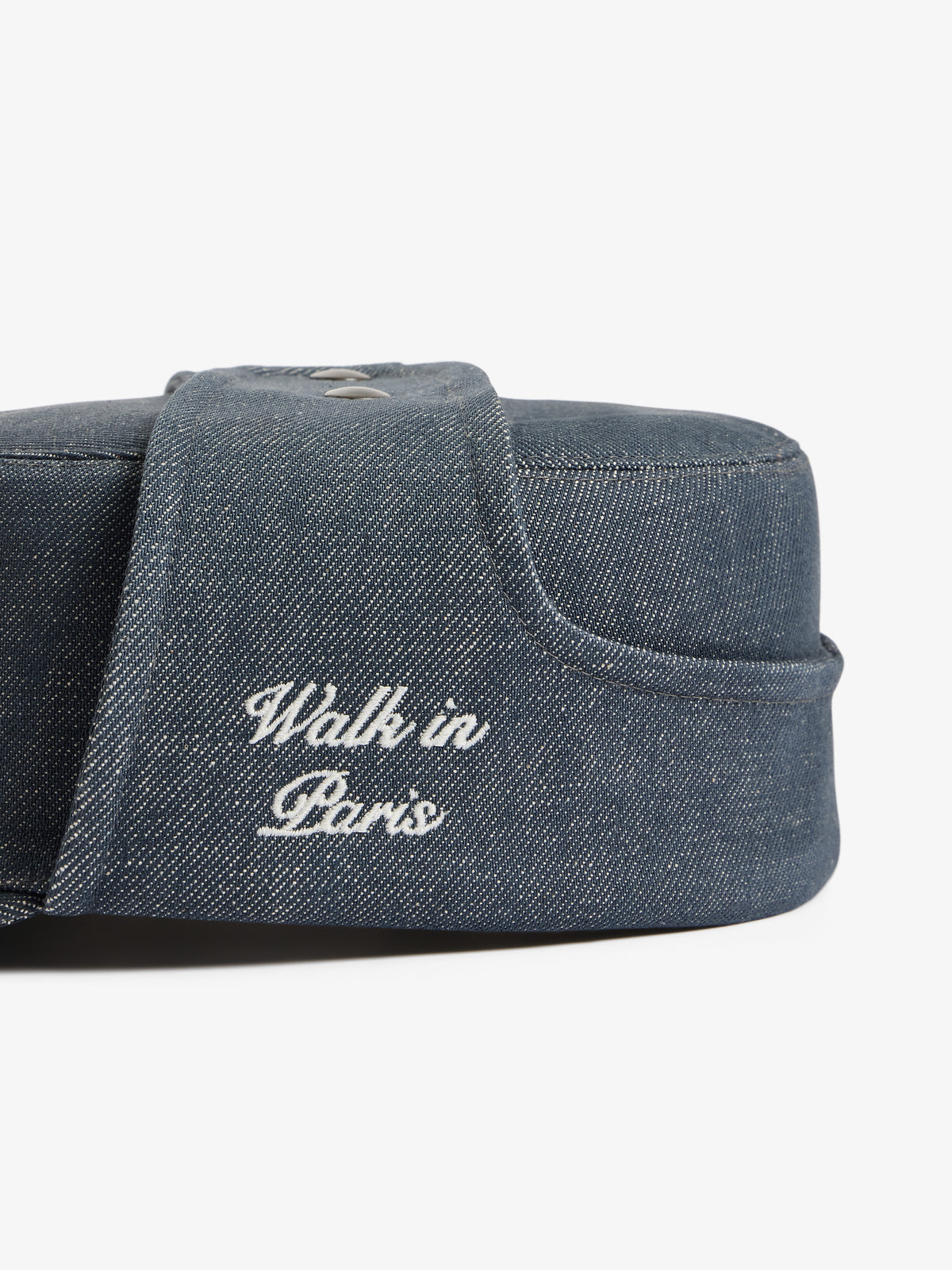 La casquette du postier en denim brut gris