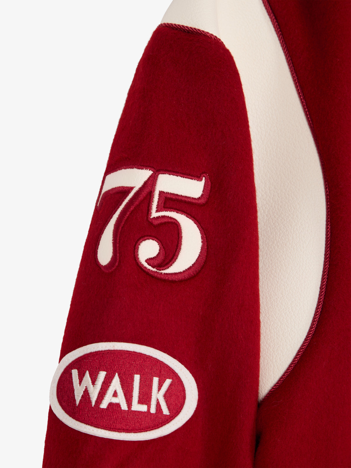 The Postman's Red Wool Varsity Jacket