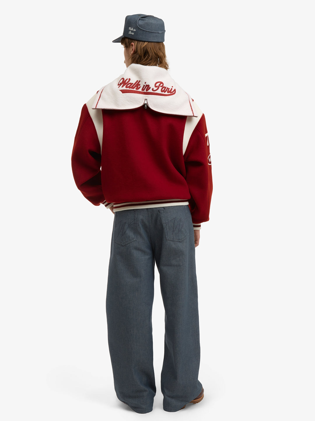 The Postman's Red Wool Varsity Jacket