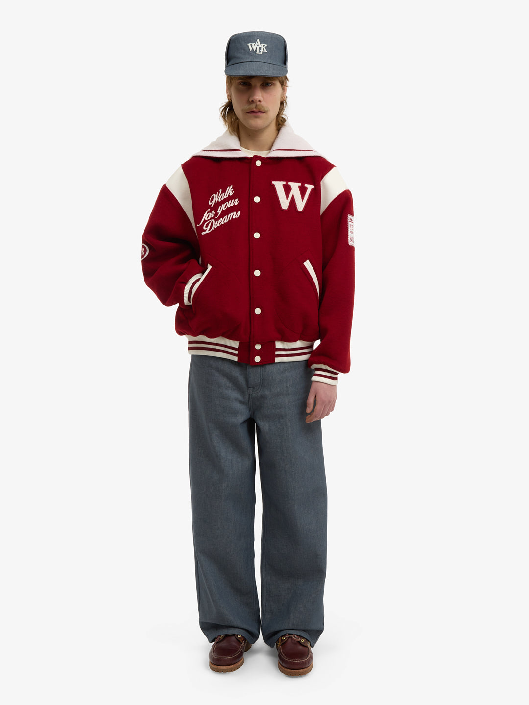 The Postman's Red Wool Varsity Jacket