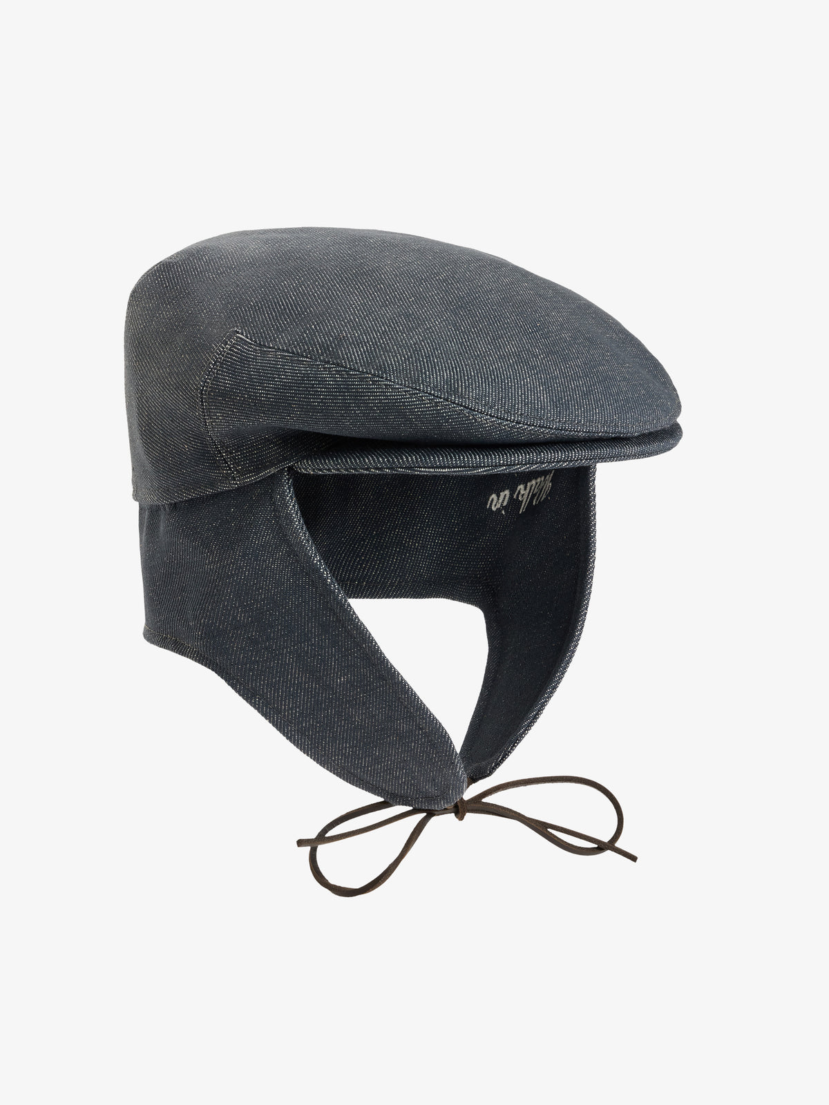 Le béret Sherlock en denim gris
