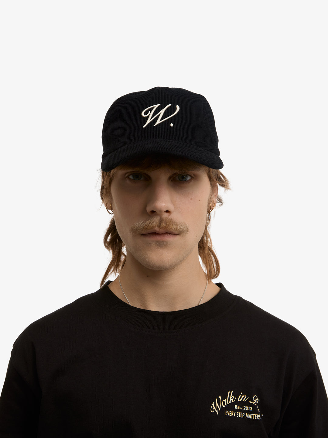 La casquette Baseball en velours côtelé noire