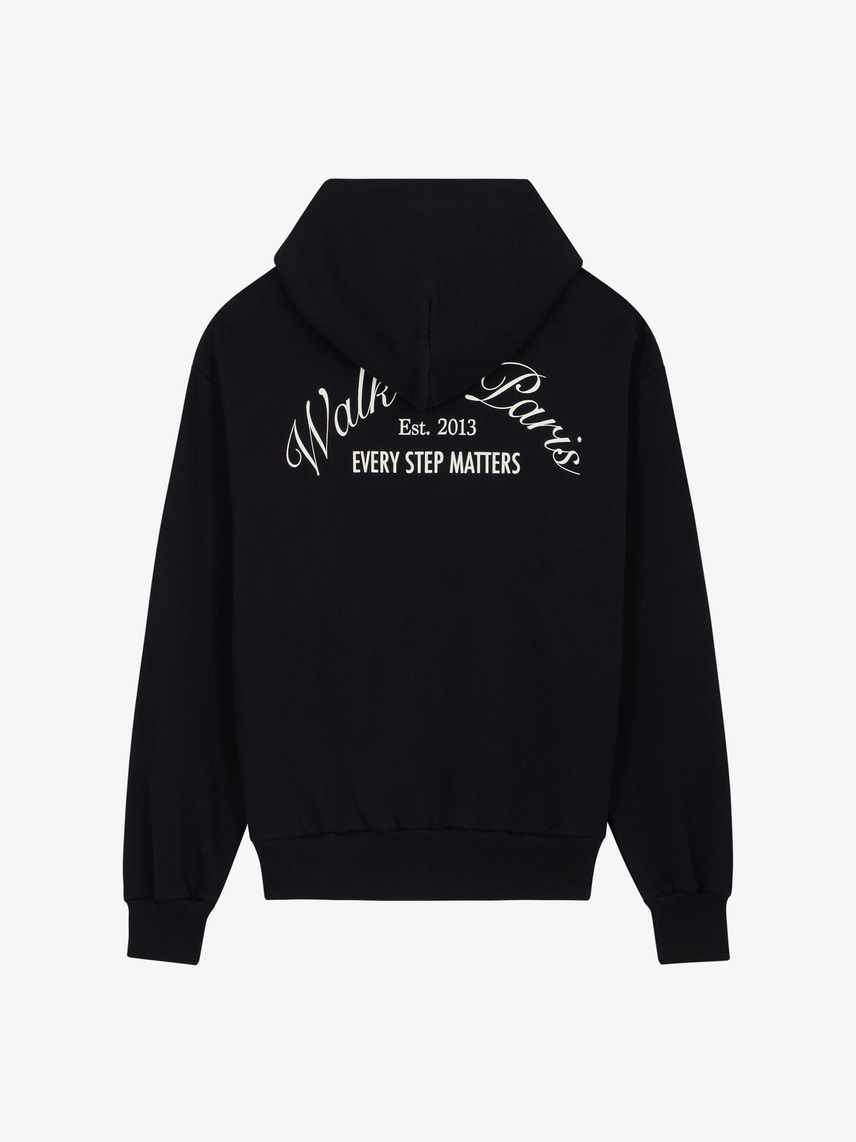 Le hoodie zippé Signature noir
