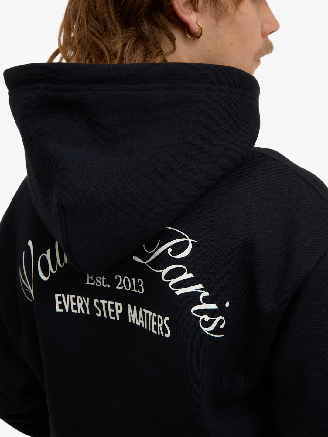 Le hoodie zippé Signature noir 6