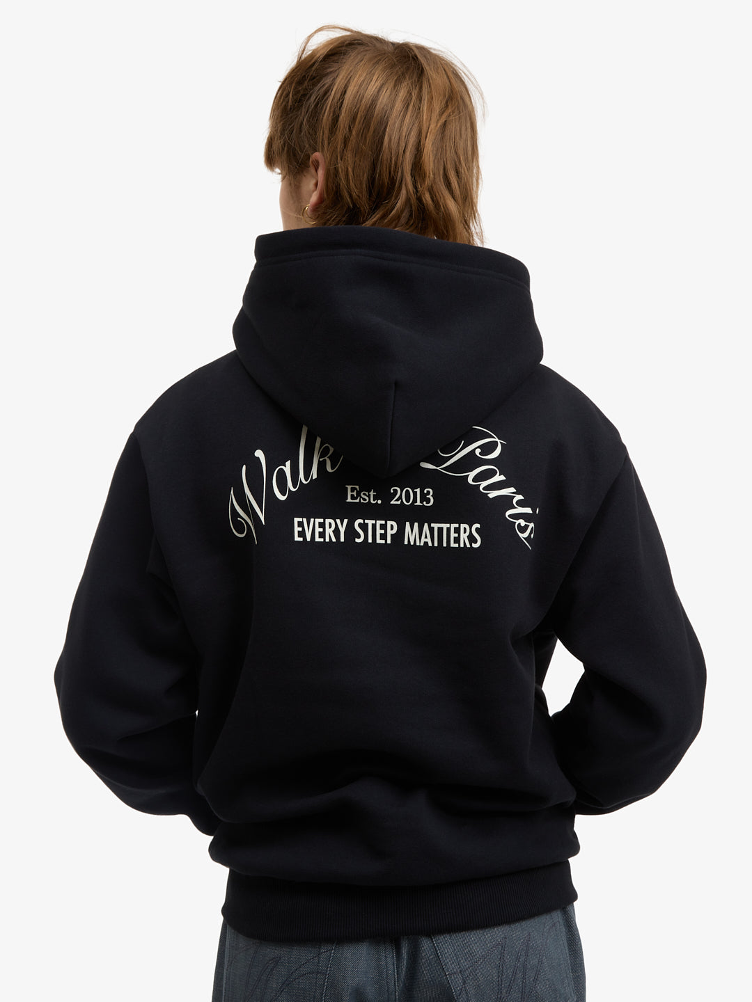 Le hoodie zippé Signature noir