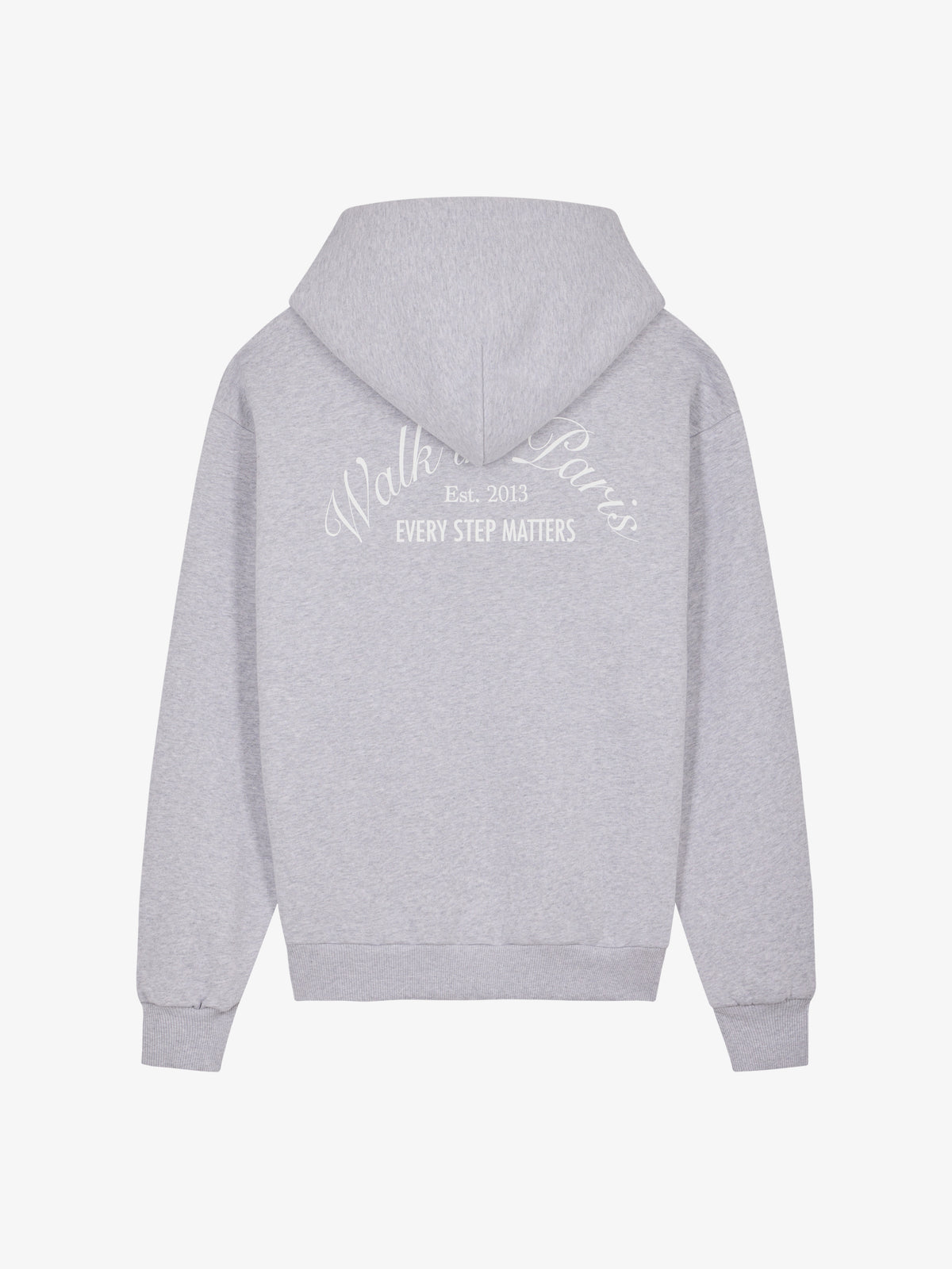 Le hoodie zippé Signature gris