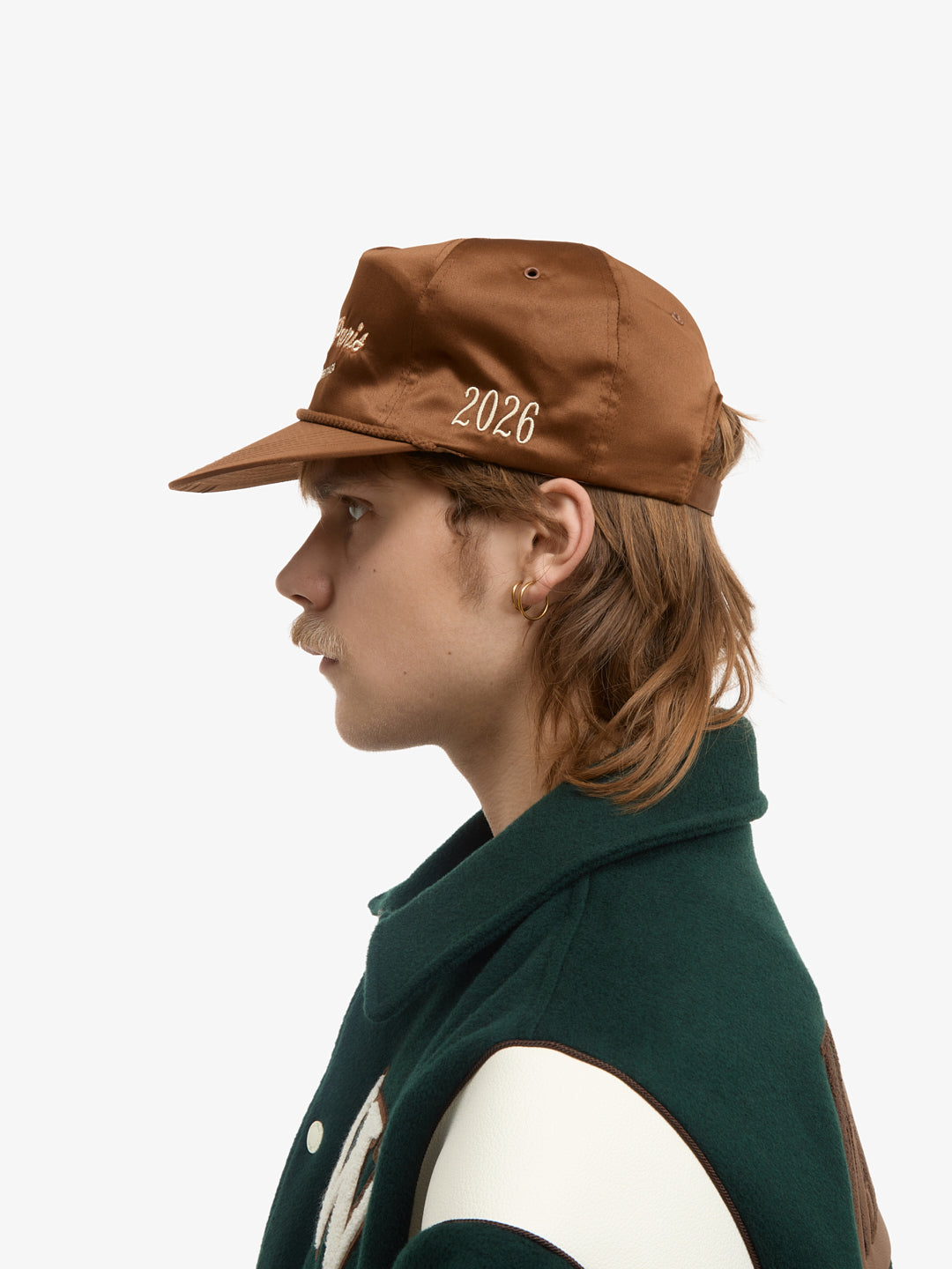 La casquette en nylon marron