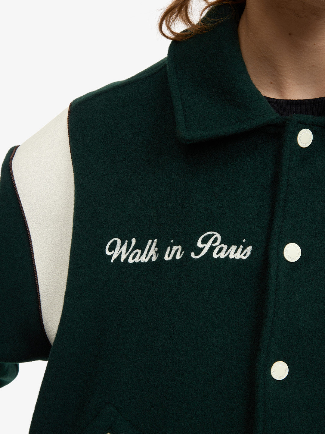 The Green Wool Varsity Jacket