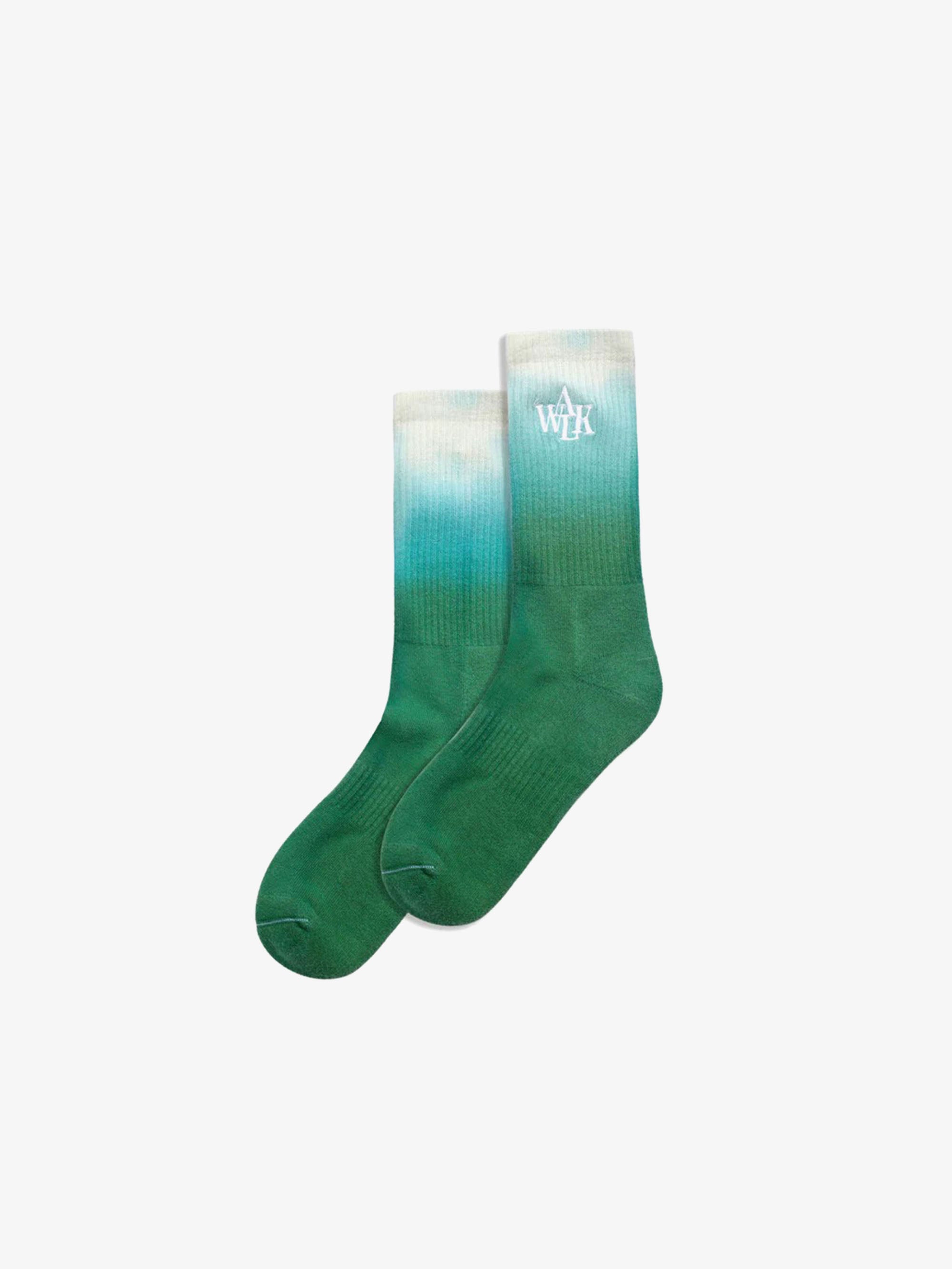 Les chaussettes gradient vert 1