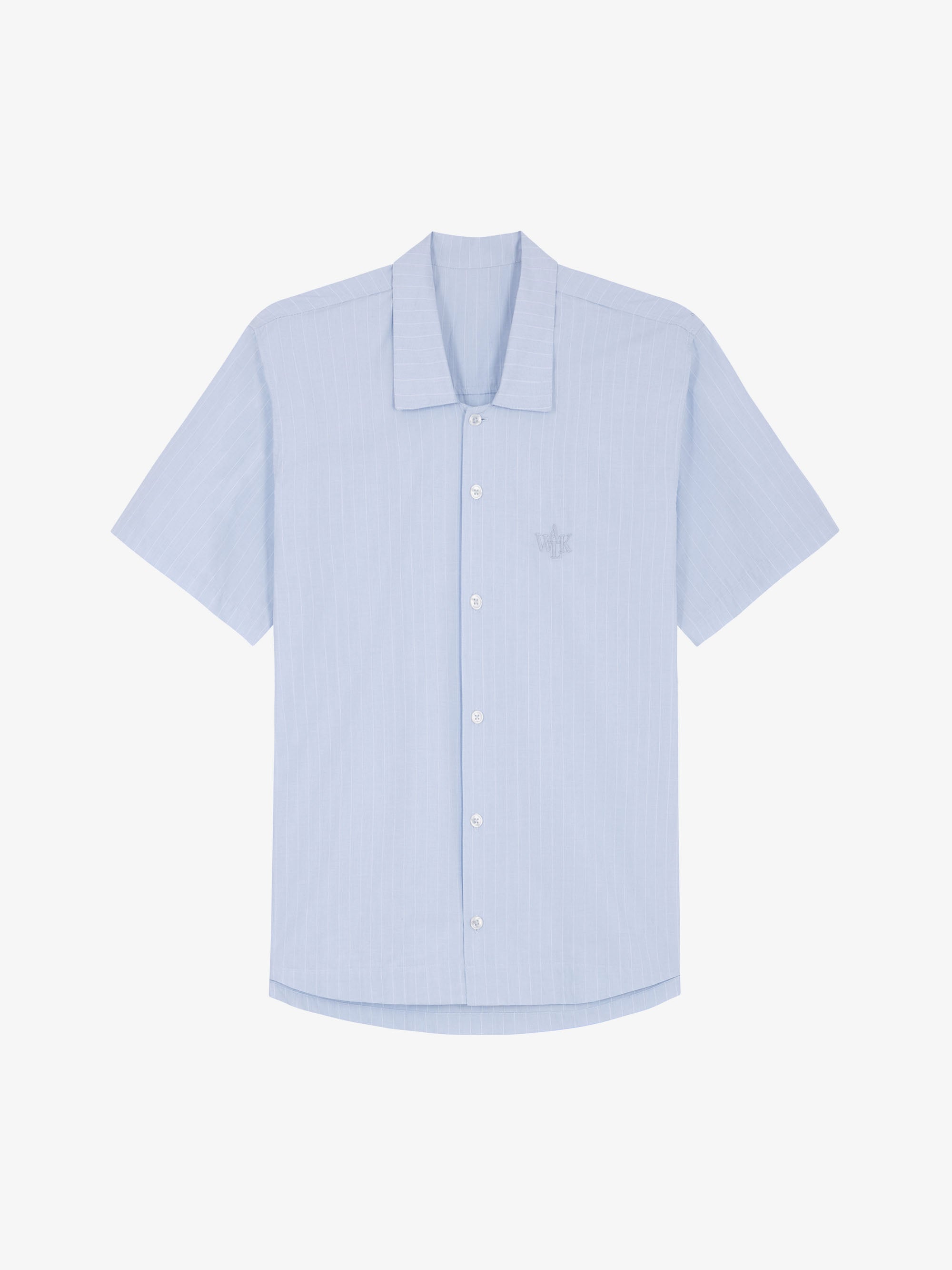 La chemise manches courtes bleue 1