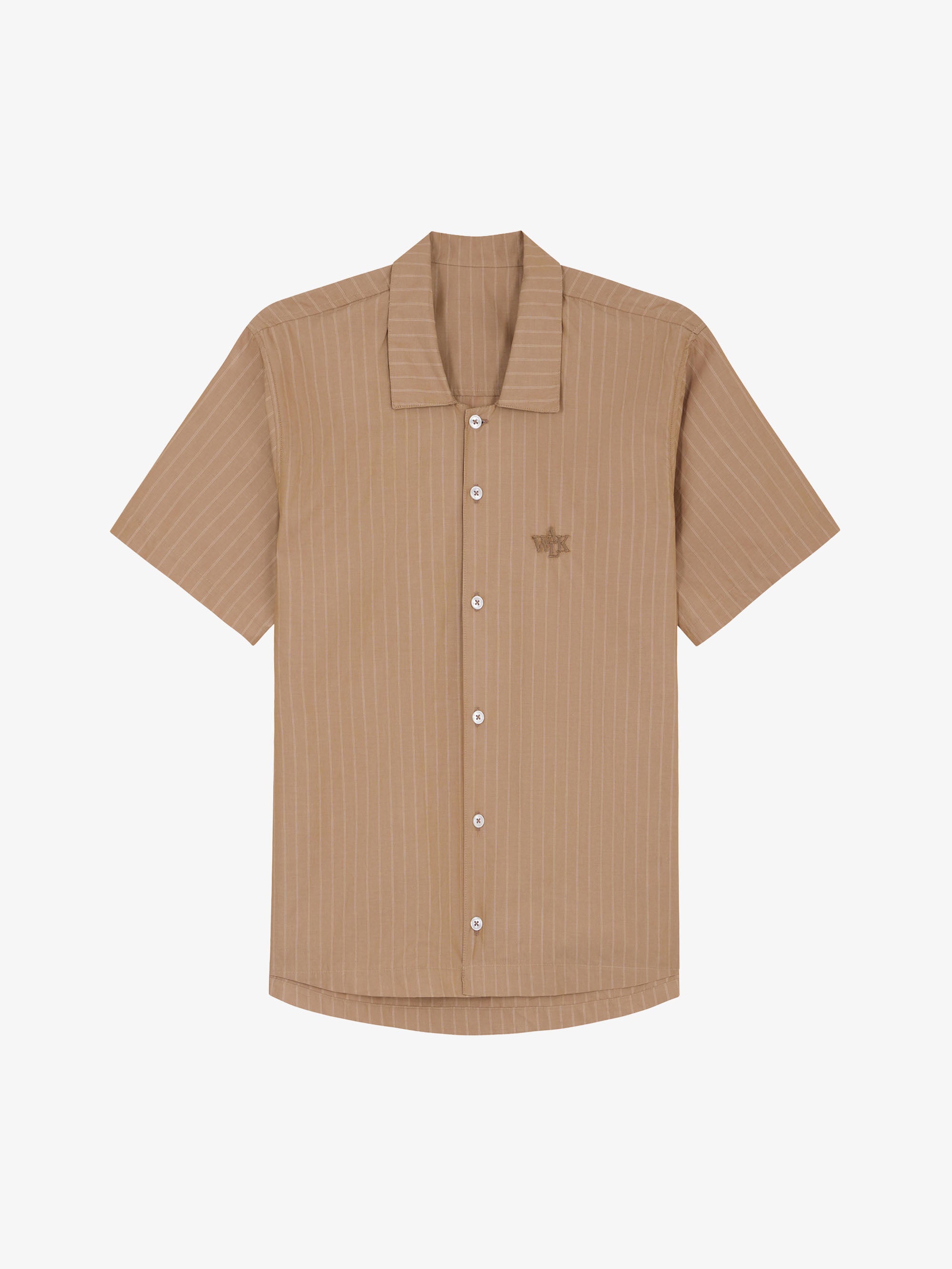 La chemise manches courtes marron 1