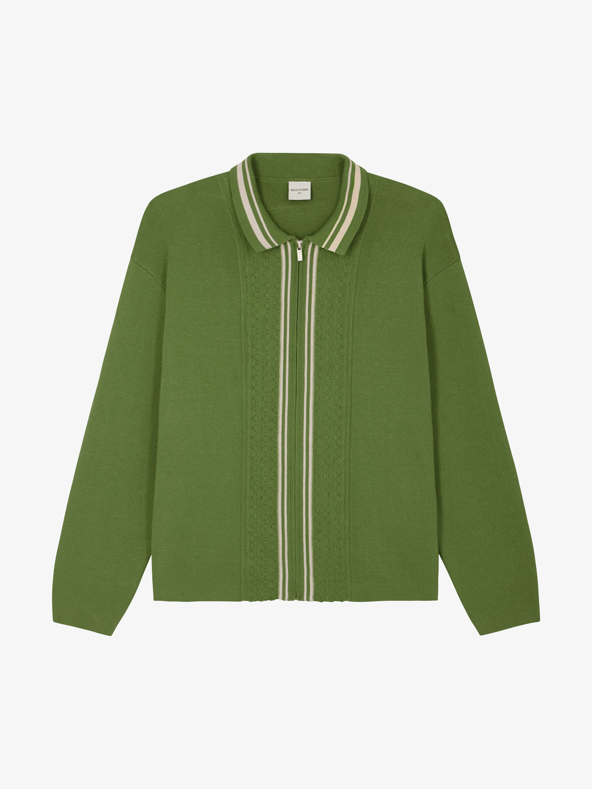 Le cardigan en maille vert émeraude 1
