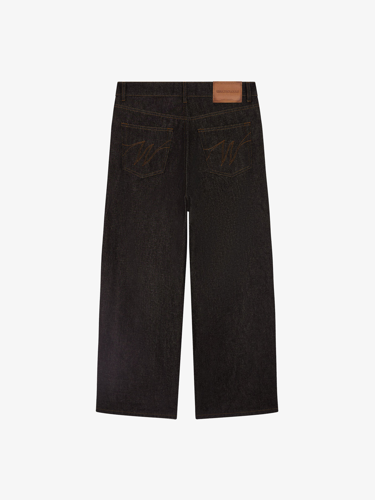 Le pantalon baggy en denim brut