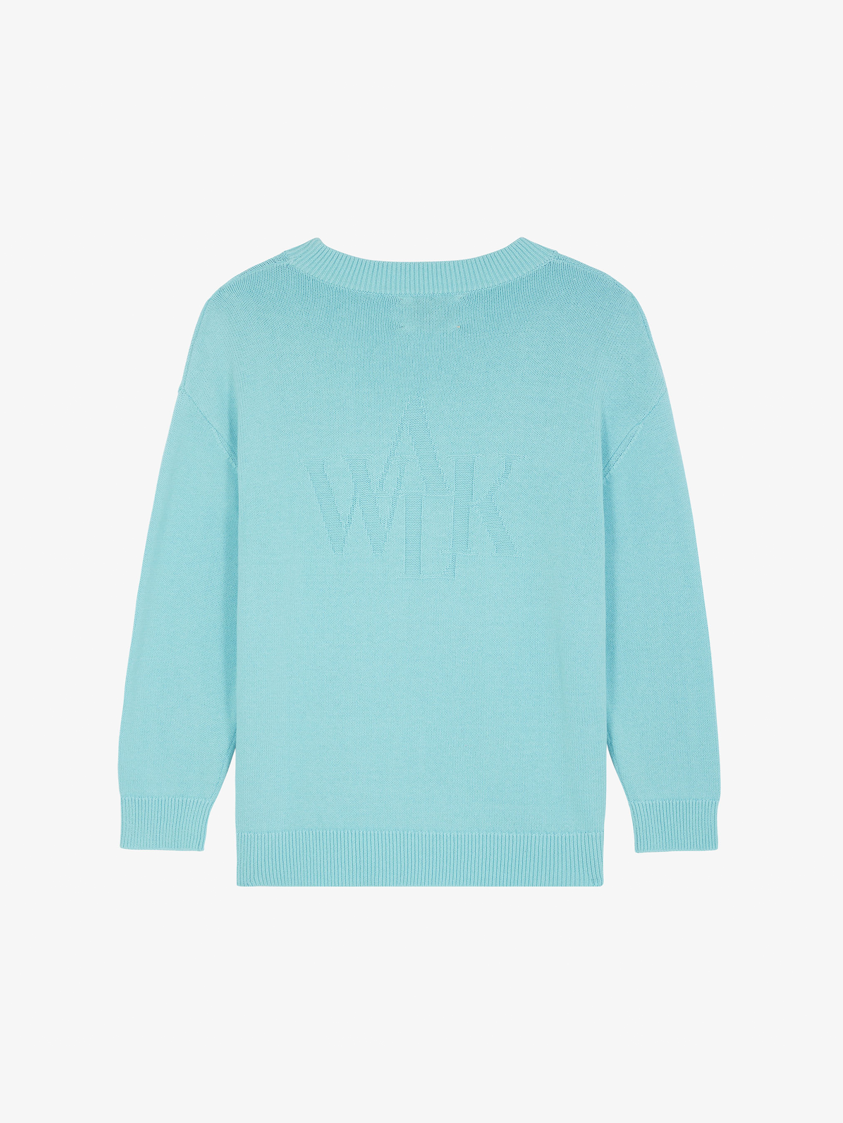 Ice blue knitted sweater 2