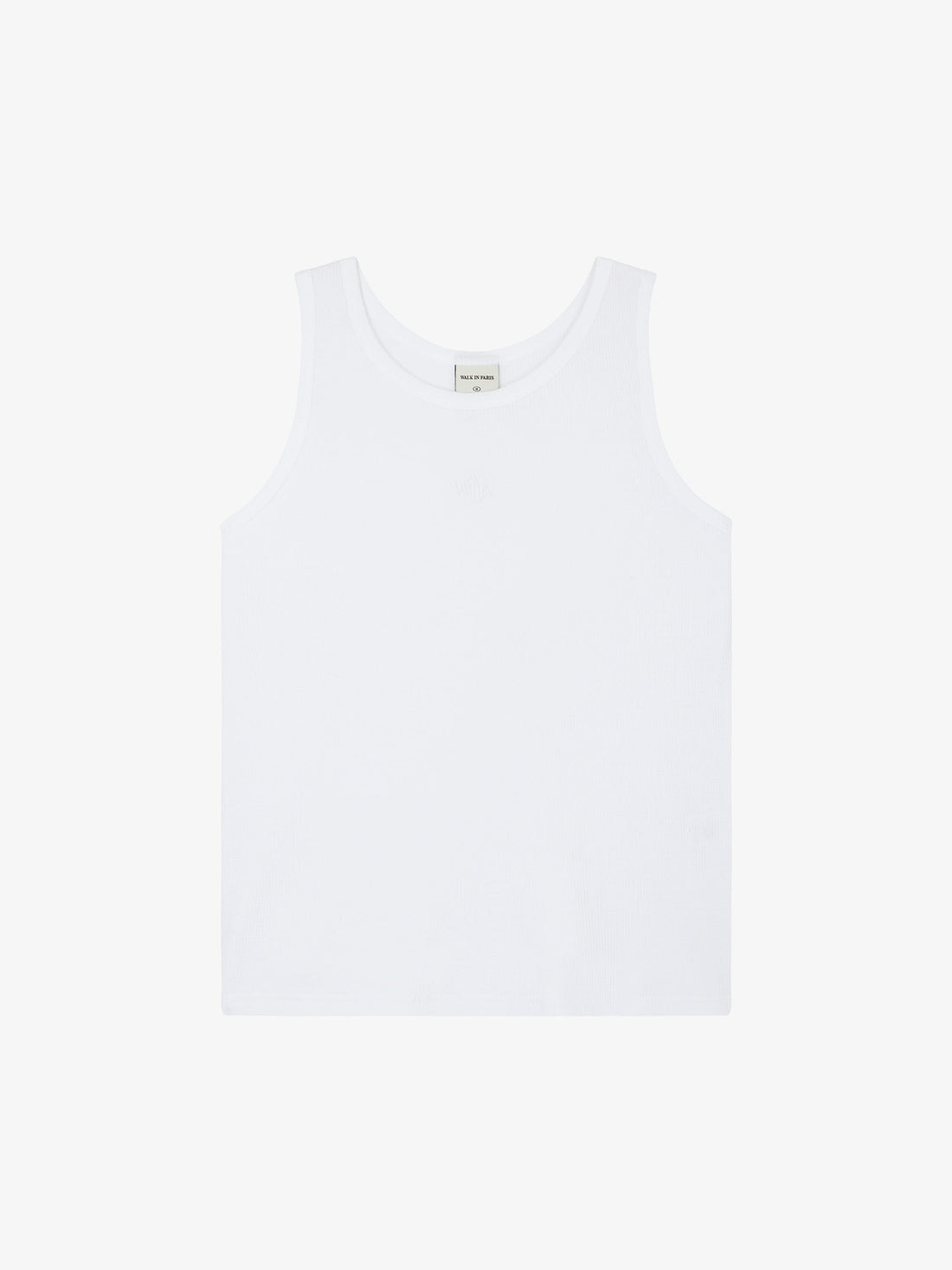 The white waffle tank top
