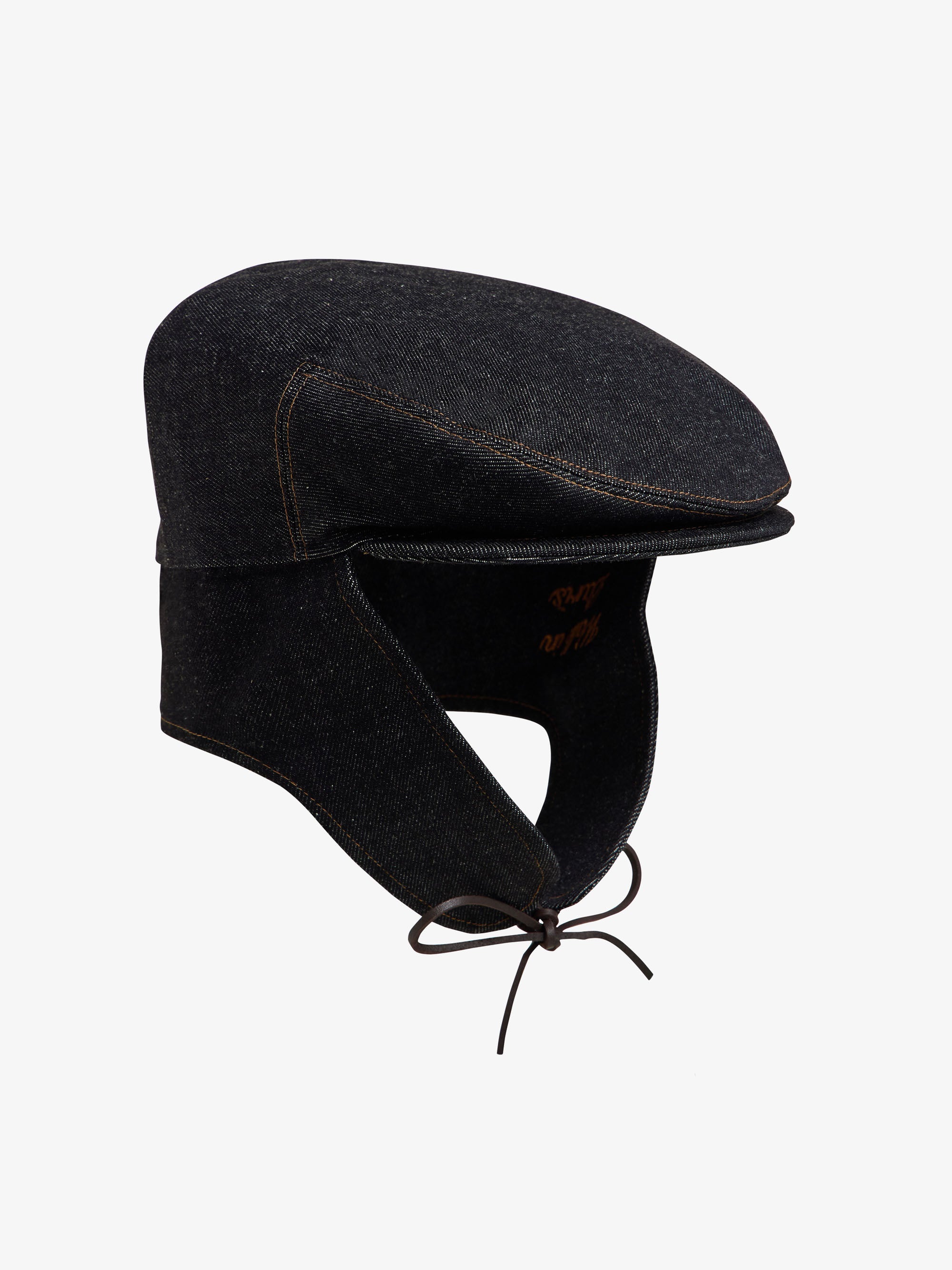 Raw denim Sherlock beret 3